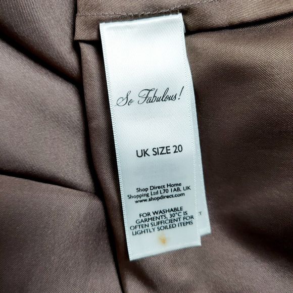 So Fabulous Navy Blue Chiffon Floaty Beaded Embellished Dress Size 20 - Picture 8 of 9